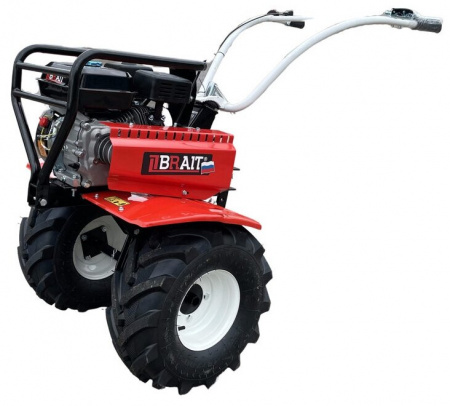 Мотоблок бензиновый BRAIT MKP 404W 7.8 л. с2 вперед/1 назад, колеса19-7.00-8, фрезы-культиваторы